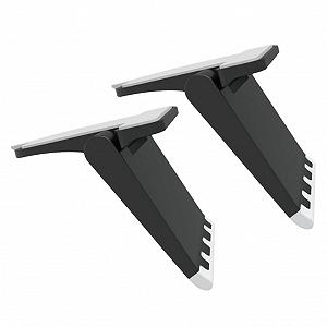 Подставка для ноутбука Kisangel, регулируемая по высоте, нескользящая подставка для ноутбука, эргономичная, портативная для стола и кровати со стабильным рассеиванием тепла, 2 шт. в упаковке - Фото 1