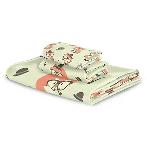 Набор полотенец BEUSS Pfeife Sonnenbrille Lustiger Fuchs 100% хлопок (1 банное полотенце, 1 полотенце для рук, 1 салфетка) synthetic.ua - Фото 1