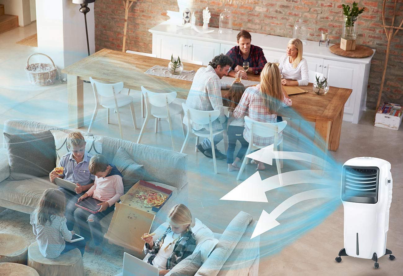 Випарний охолоджувач повітря Sichler Haushaltsgeräte LW-550 з іонізатором та таймером 20 л 110 Вт, фото №6