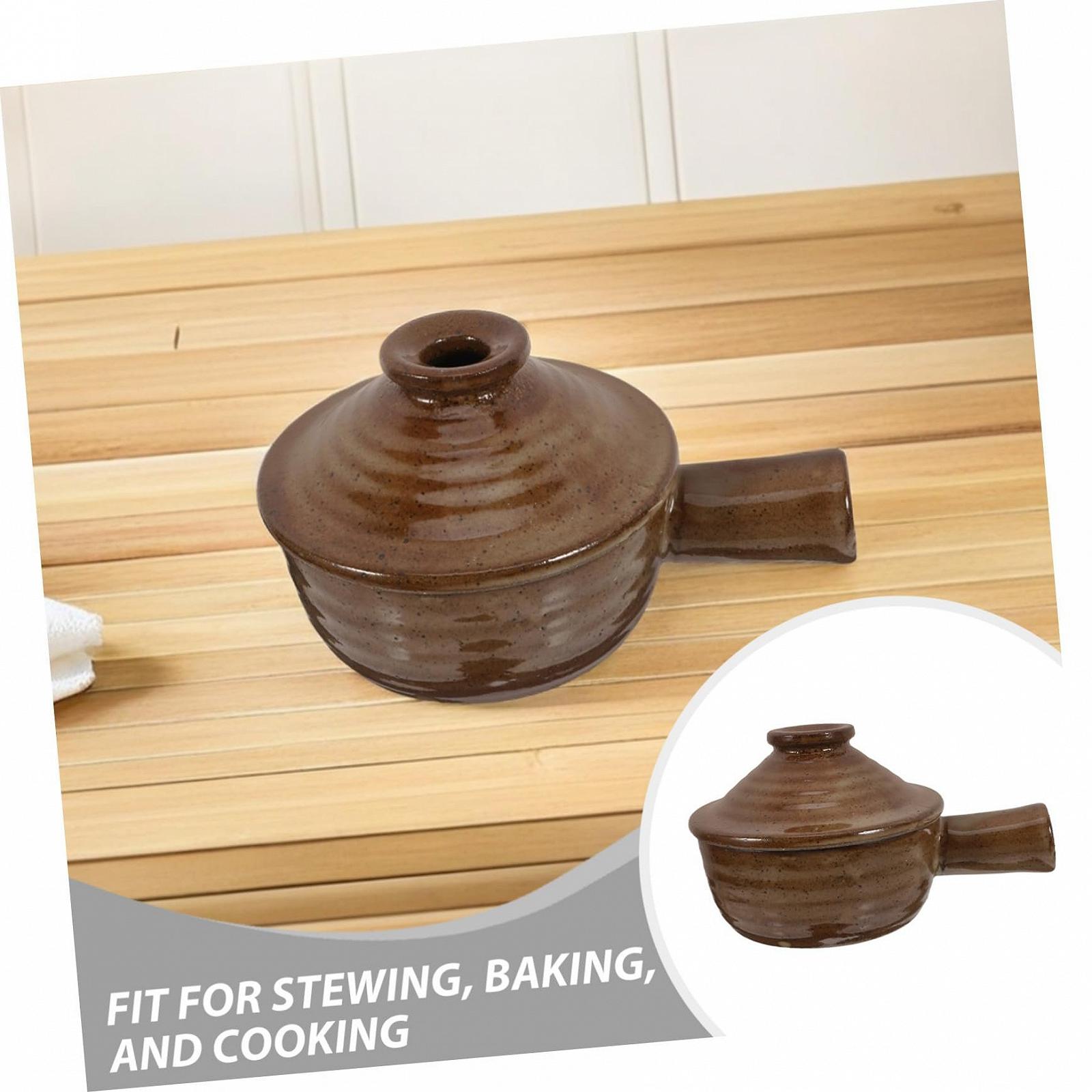 Набор керамических горшков Mobestech для микроволновой печи с крышкой 2 шт., фото №3