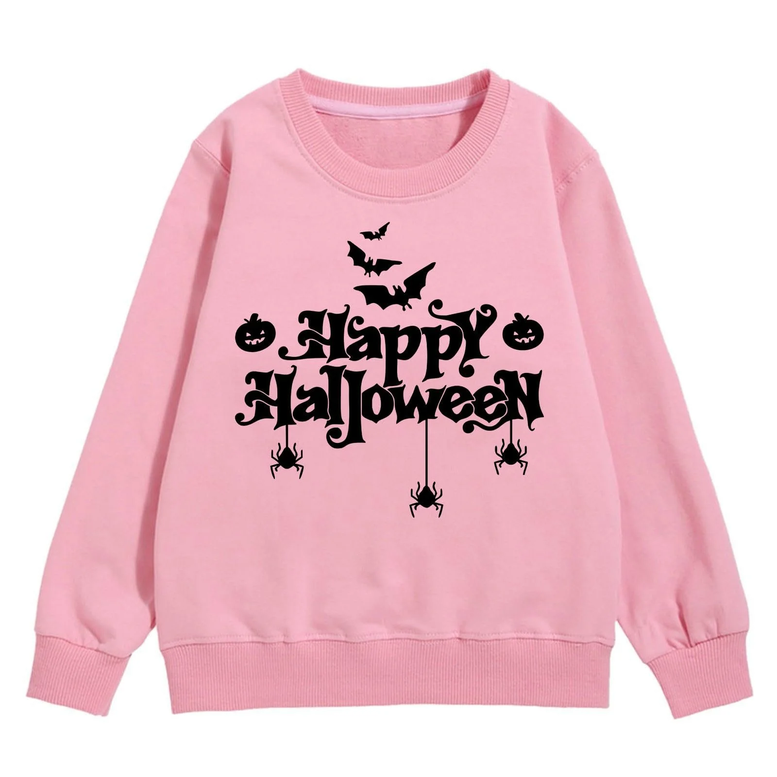 Девочка Толстовка Generisch Хэллоуин Зимняя Детская Теплая Уютная Праздничная С буквами и рисунком летучей мыши Повседневный Стиль, фото №1
