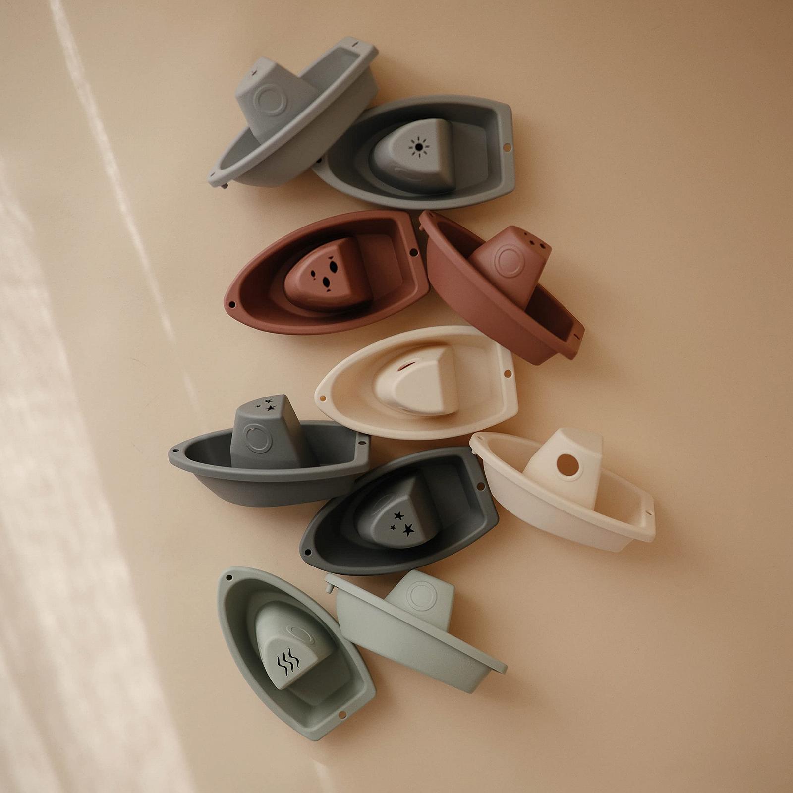 Іграшка для ванни Mushie 5 човнів для малюків та дітей від 1 року, фото №8