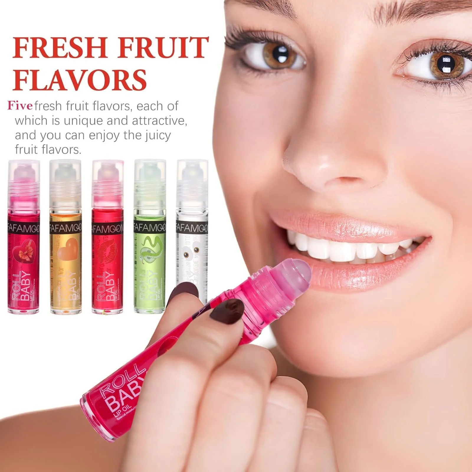 Масло для губ Sitovely Roll Up, набор блесков для губ, 5 штук, роликовое масло для губ, фруктовый блеск для губ, увлажняющее прозрачное масло для увеличения губ, блестящий тонированный блеск для ухода за губами и сухих губ, фото №3 Масло для губ Sitovely Roll Up, набор блесков для губ, 5 штук, роликовое масло для губ, фруктовый блеск для губ, увлажняющее прозрачное масло для увеличения губ, блестящий тонированный блеск для ухода за губами и сухих губ, фото №3