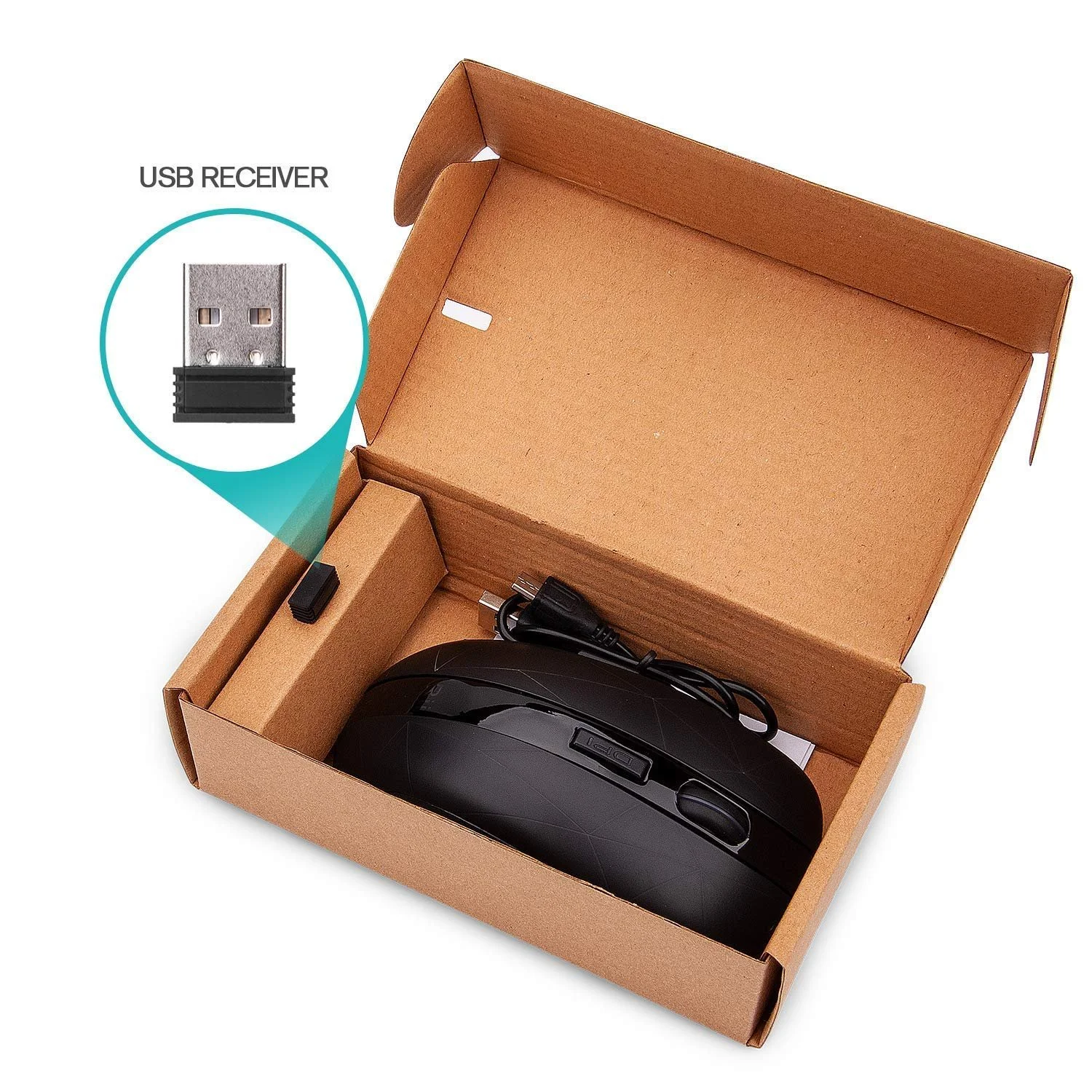 Мышь беспроводная Rii 2.4G оптическая с USB нано-приемником 7 LED подсветкой Черная, фото №7 Мышь беспроводная Rii 2.4G оптическая с USB нано-приемником 7 LED подсветкой Черная, фото №7