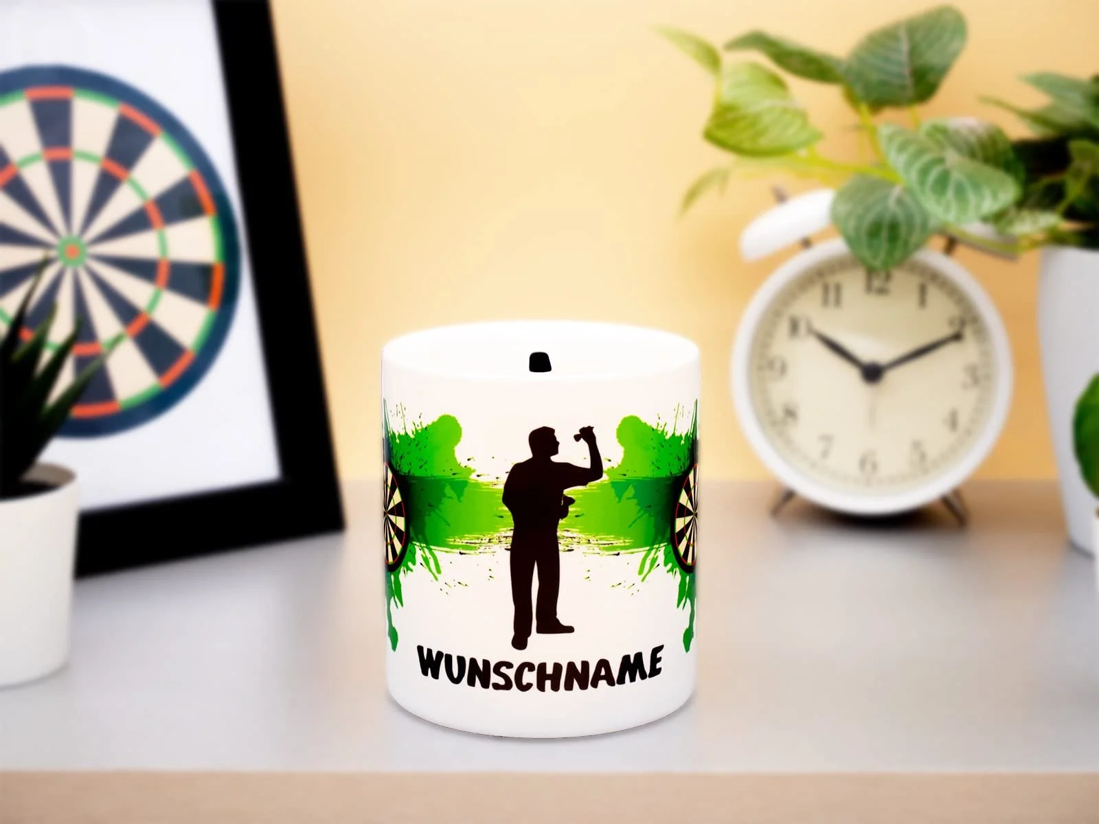 Копилка керамическая Dart Personalised Дартс Белая, фото №2