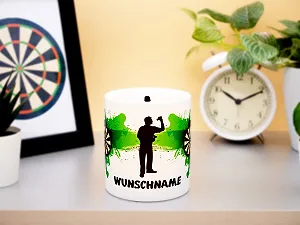 Копилка керамическая Dart Personalised Дартс Белая synthetic.ua - Фото 1