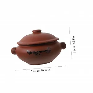 Керамическая кастрюля Toyvian для тушения и приготовления на пару антипригарная synthetic.ua - Фото 1