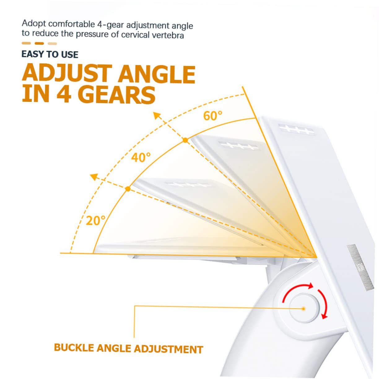 Підставка для ноутбука Регульована Ергономічна Складана Стабільна для навчання та читання Сумісна з усіма ноутбуками, фото №3
