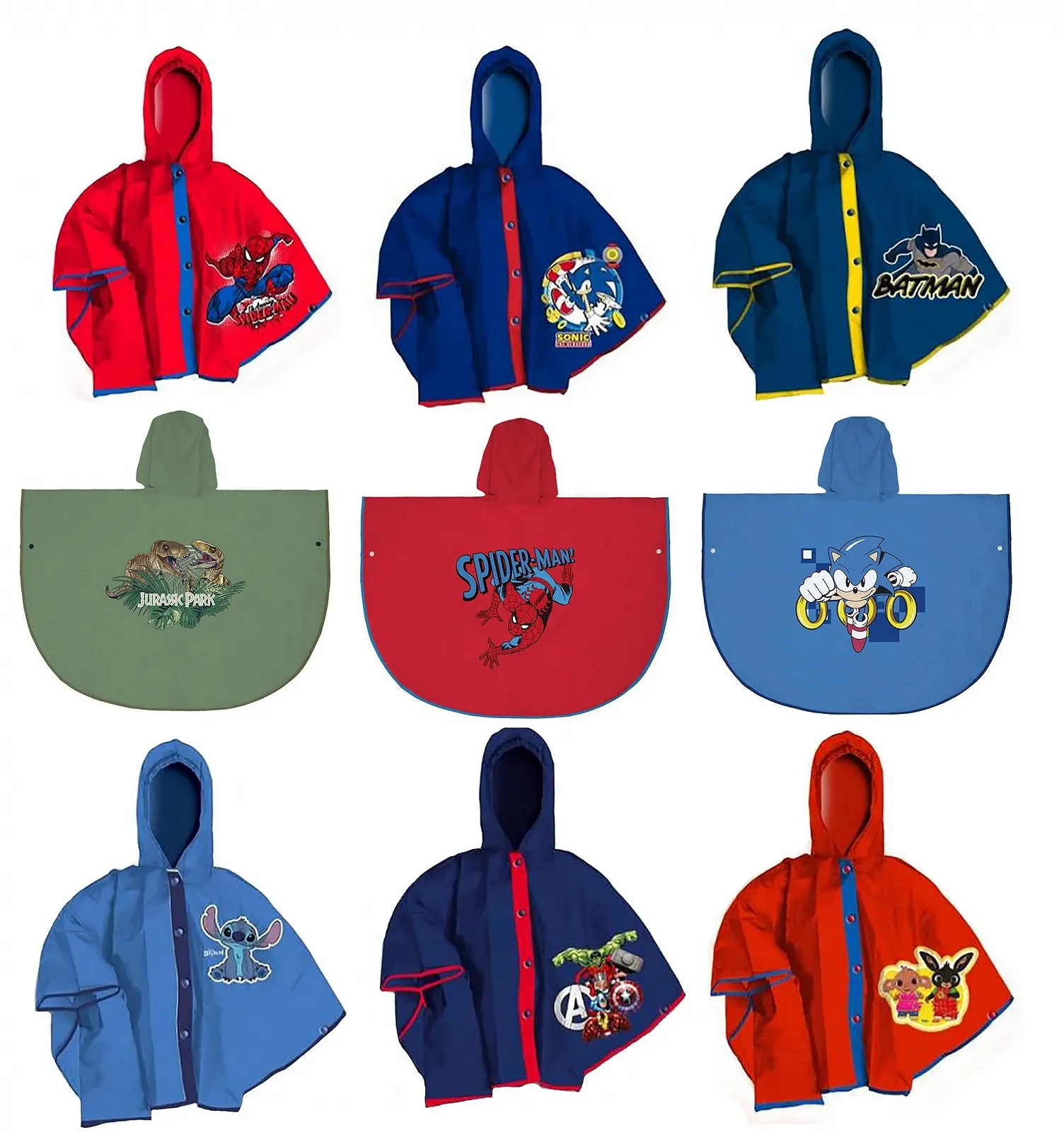 Детский дождевик с мультяшными героями, фото №1