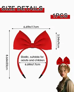 Обруч на Голову Банты Красная synthetic.ua - Фото 1