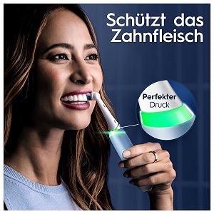 Зубная щетка электрическая Oral-B iO Series 9 Luxe Edition, 7 режимов чистки, магнитная технология и 3D-анализ, цветной дисплей, чехол для зарядки, Aqua Marine synthetic.ua - Фото 1