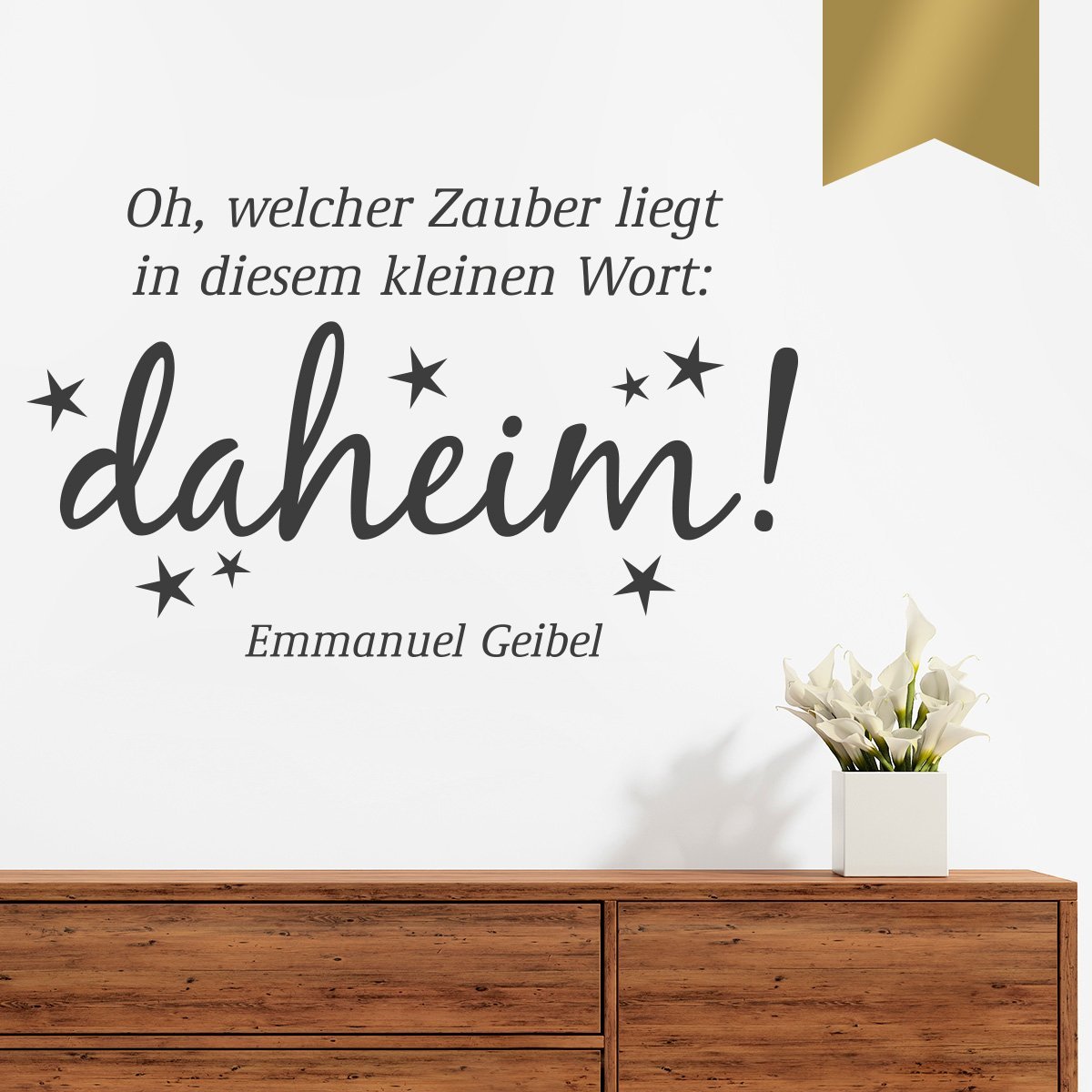 Наклейка на стіну Wandkings Emmanuel GEIBEL At Home 50 x 30 см, фото №1