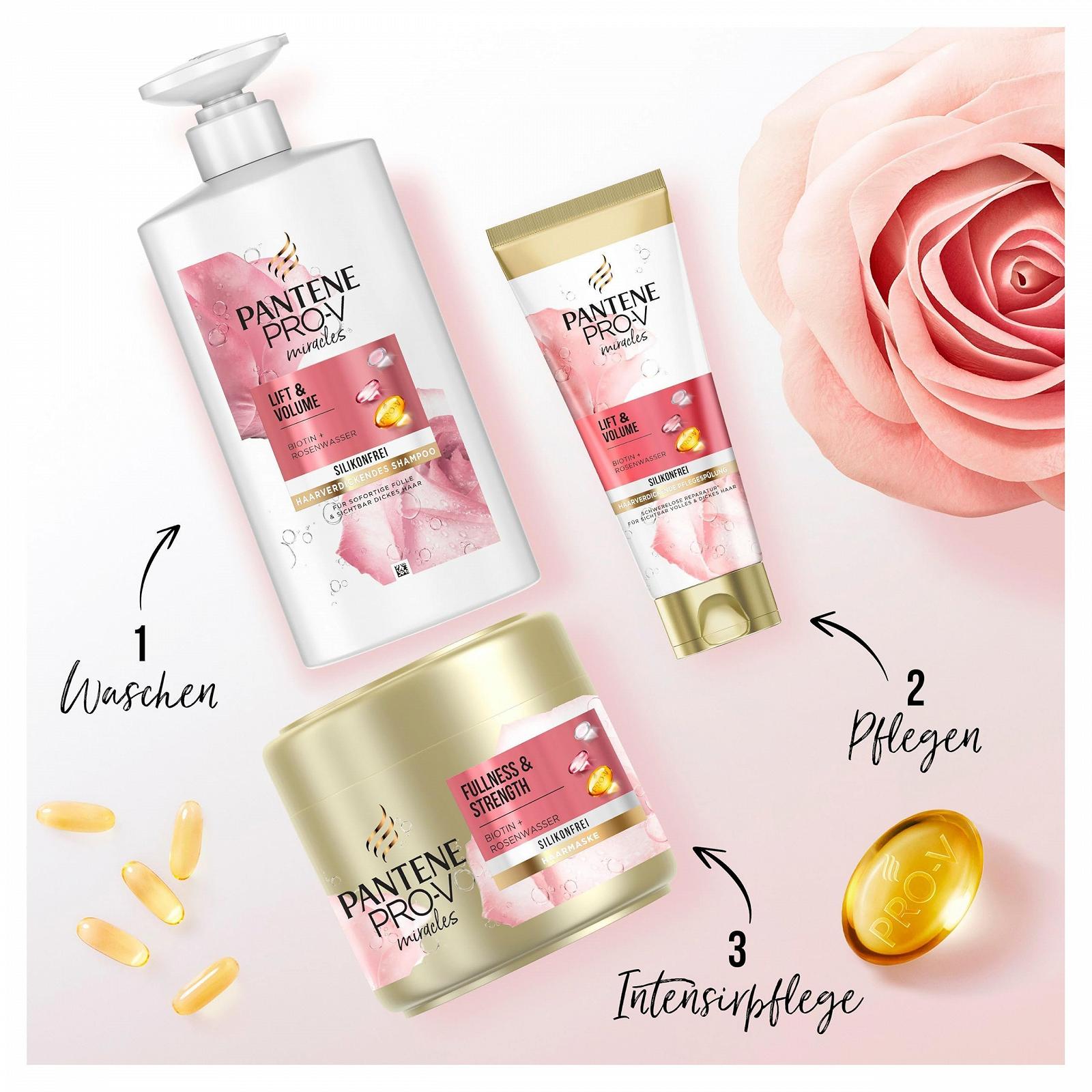 Шампунь Pantene Pro-V Lift & Volume для збільшення густоти волосся з біотином, без силікону 1000 мл з дозатором, фото №4 Шампунь Pantene Pro-V Lift & Volume для збільшення густоти волосся з біотином, без силікону 1000 мл з дозатором, фото №4