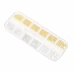 Прикраса для манікюру MERRYHAPY, сталеві кульки, підвіска - Фото 1