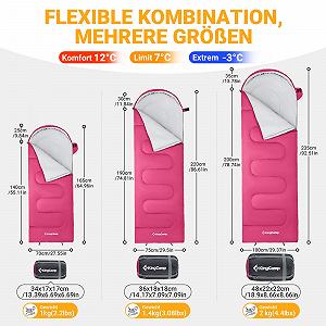 Спальный мешок KingCamp Blanket 1.0 кг Легкий Тёплый Для детей и взрослых 3-4 сезона С сумкой для переноски synthetic.ua - Фото 1
