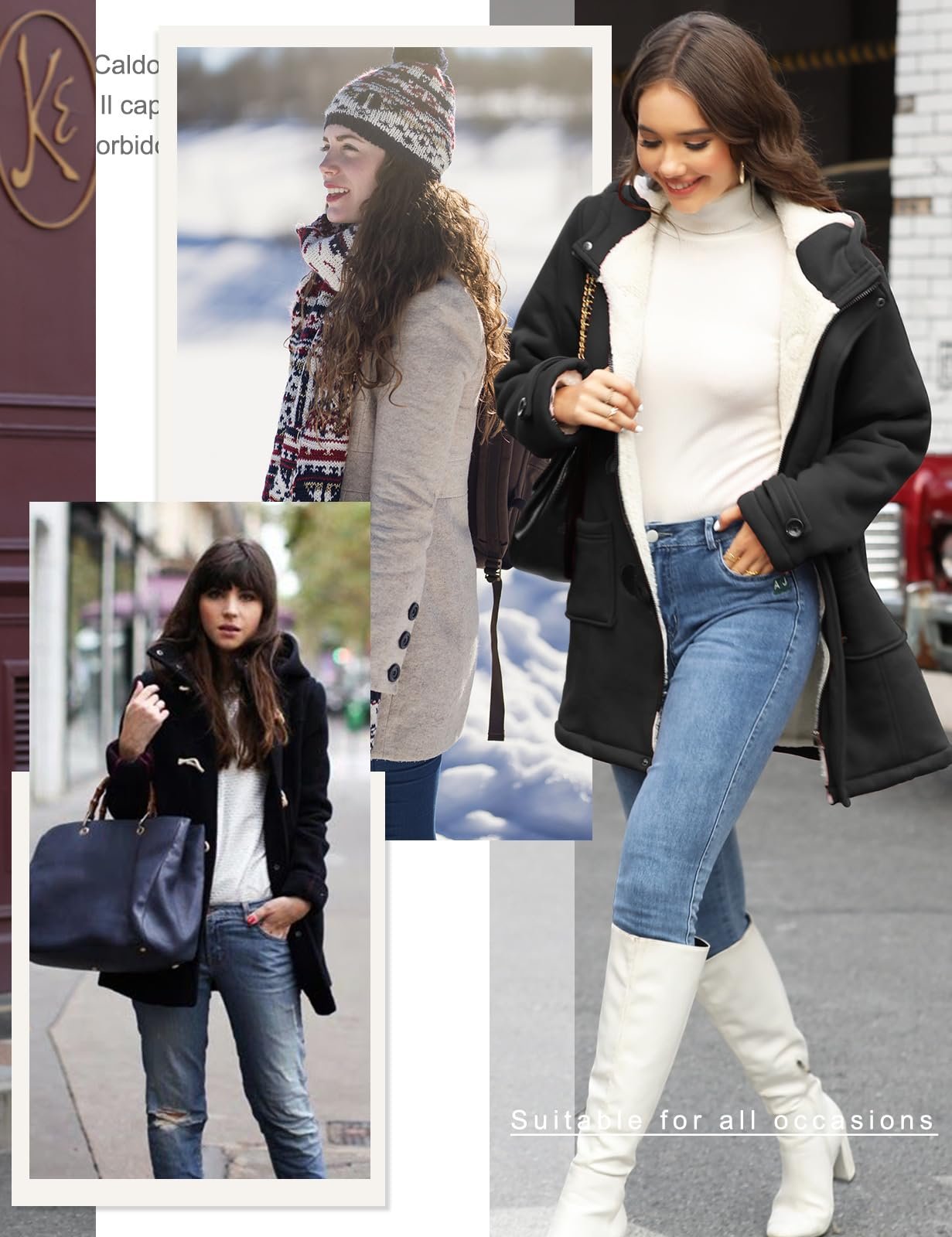 Жіноча Куртка Nadeer Плюшева з Капюшоном Зимова, фото №7