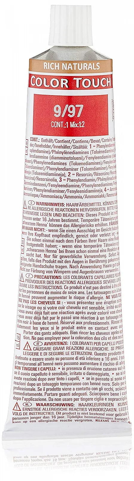 Тонувальна фарба Wella Professionals Color Touch Rich Naturals 9/97 Світлий блонд коричневий центрифугований, 2 x 60 мл, фото №2 Тонувальна фарба Wella Professionals Color Touch Rich Naturals 9/97 Світлий блонд коричневий центрифугований, 2 x 60 мл, фото №2