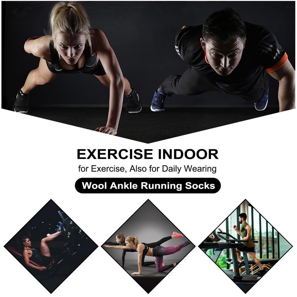 Компрессионные носки из мериносовой шерсти Busy Socks, 3/6 пар, для бега, пешего туризма, мужские, женские, с мягкой толстой подушкой, фото №6