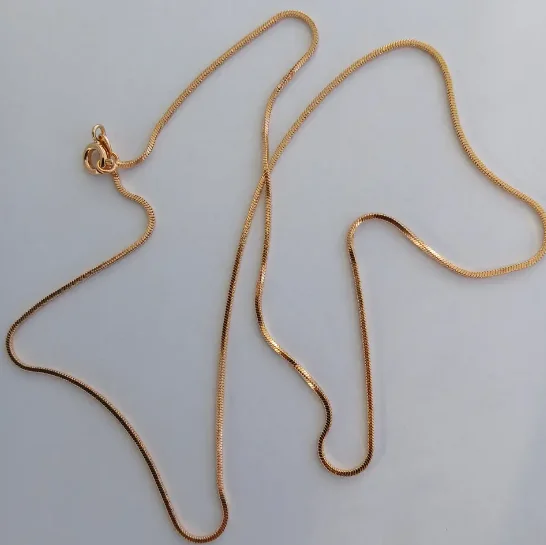 Позолочений ланцюжок на шию жіночий 50 см, фото №3