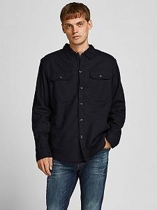 Рубашка Jack & Jones TEDDY OVERLS 12197075 Fit OVER Чёрный 2XL - Фото 1