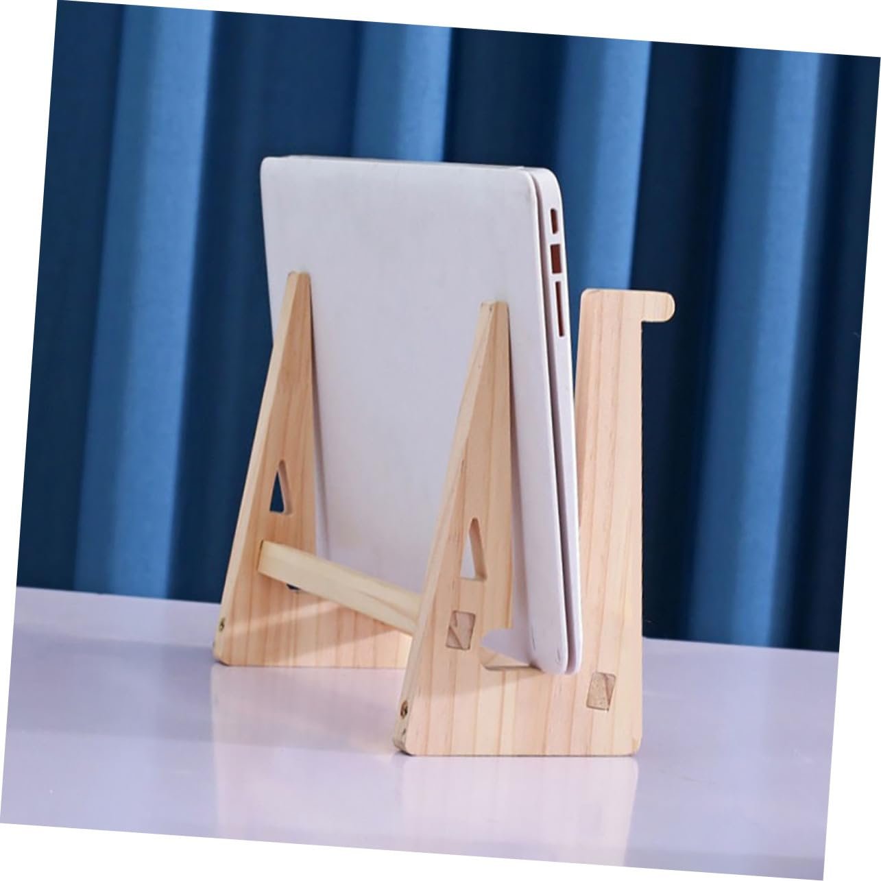 Подставка для ноутбука SEWACC Деревянная Эргономичная Для поднятия компьютера Настольная деревянная подставка для ноутбука Нескользящая и стабильная, фото №7 Подставка для ноутбука SEWACC Деревянная Эргономичная Для поднятия компьютера Настольная деревянная подставка для ноутбука Нескользящая и стабильная, фото №7