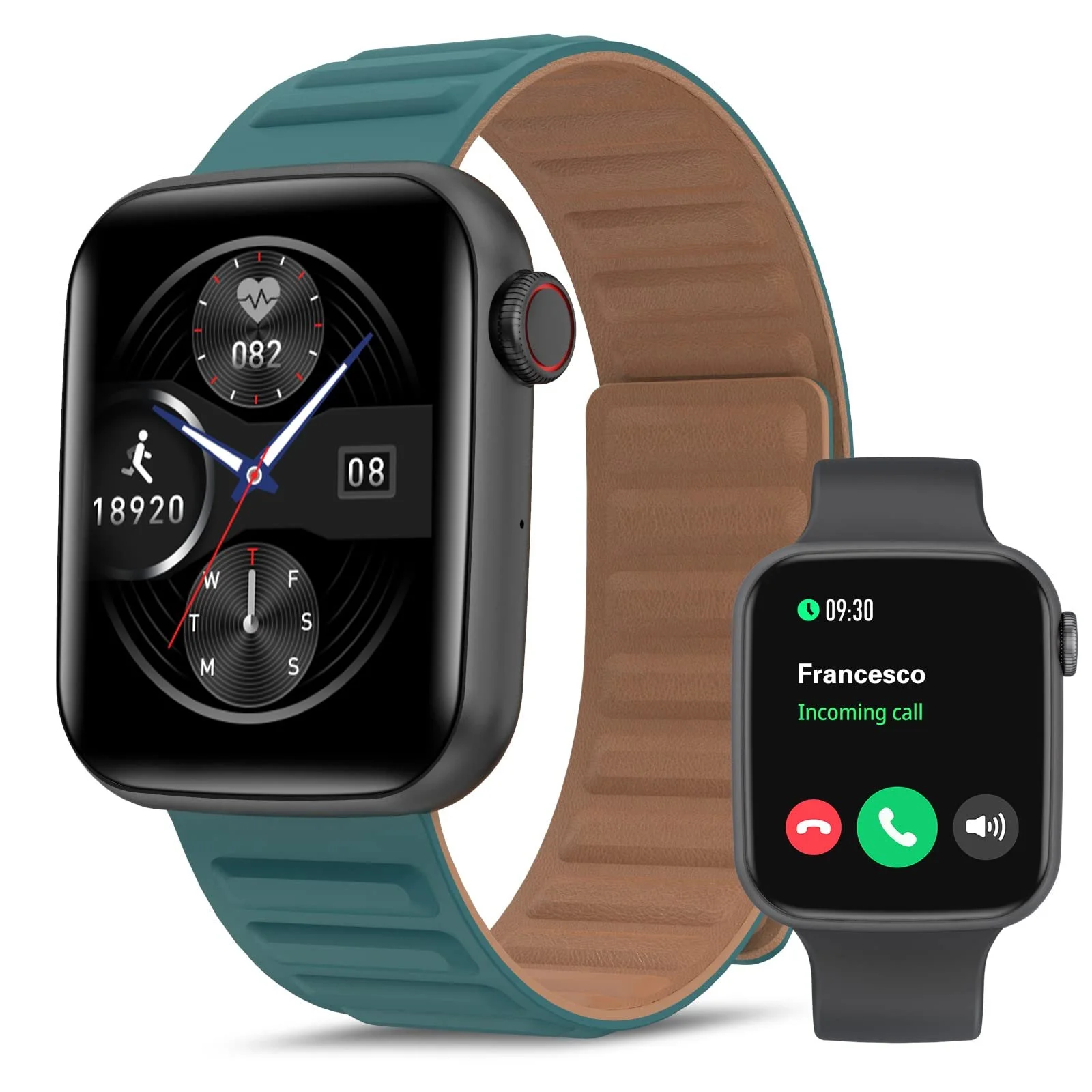 Смарт-годинник Bebinca для жінок та чоловіків з функцією телефону, 1,75-дюймовий HD сенсорний екран, фото №1