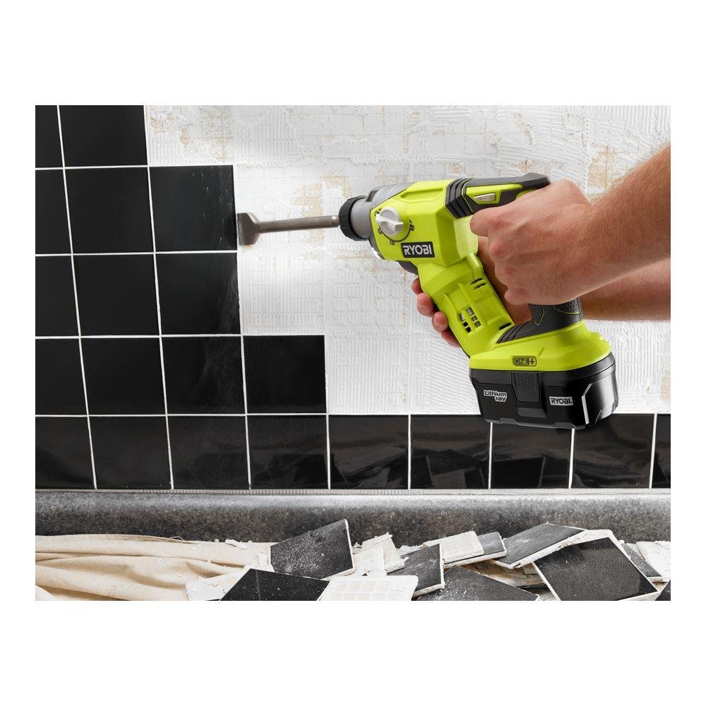 Дрель-шуруповерт RYOBI ONE+ 18 Вольт 1/2 Дюйма SDS-Plus Литий-ионный Беспроводной (Только Инструменты) Прозрачный, Белый, фото №5