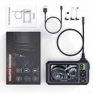 Эндоскопическая камера Oniissy 8mm Screen 1080P HD IP67 Водонепроницаемая для осмотра автомобилей и трубопроводов с 4,3-дюймовым экраном, 8 регулируемых светодиодов IP67 для осмотра автомобилей и трубопроводов (Dual-1M) - Фото 1
