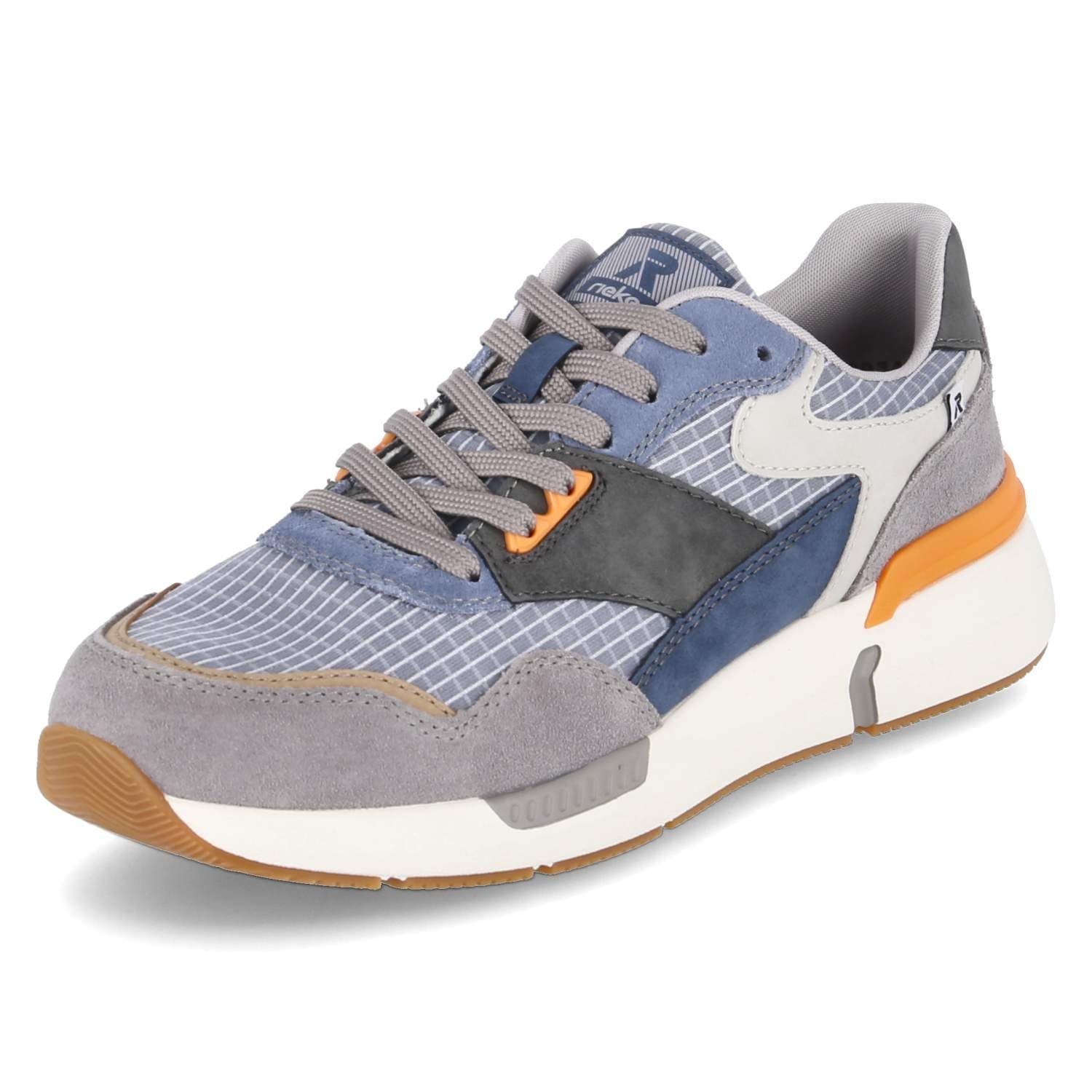 Кросівки Rieker Низькі Сірий Помаранчевий Шкіра & Текстиль, фото №2