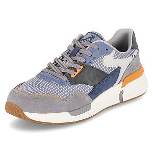 Кросівки Rieker Низькі Сірий Помаранчевий Шкіра & Текстиль synthetic.ua - Фото 1