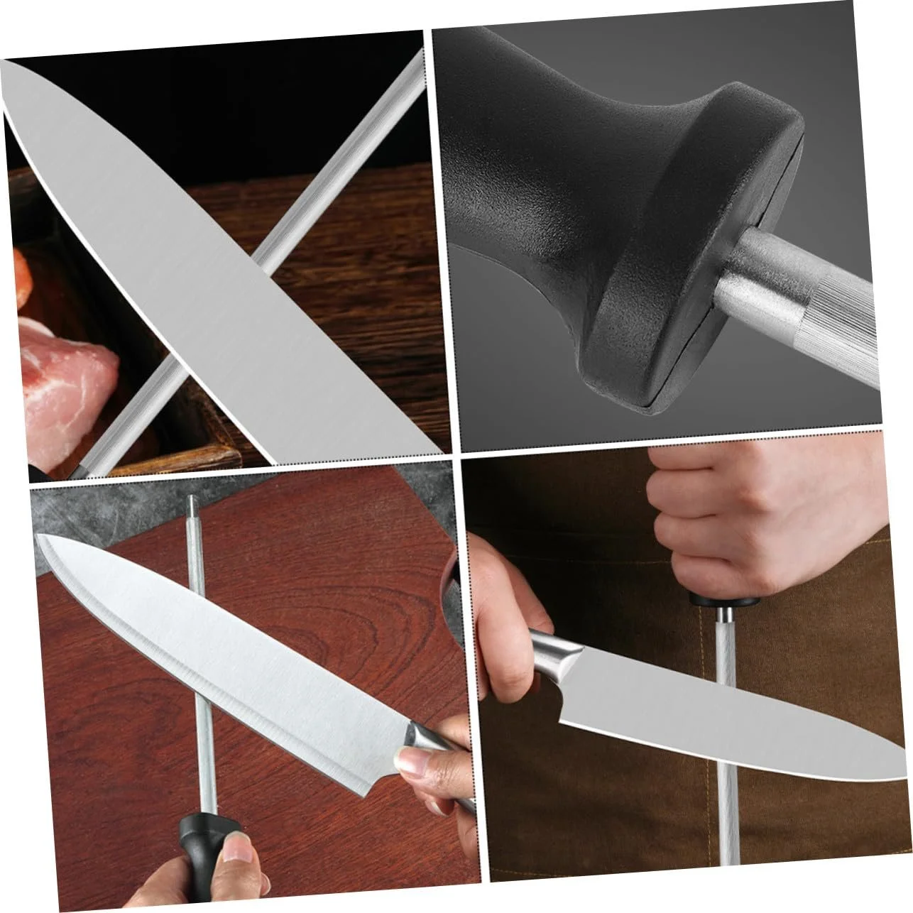 Мусат Ipetboom Set of 2 Professional Stainless Steel с эргономичной ручкой, фото №5