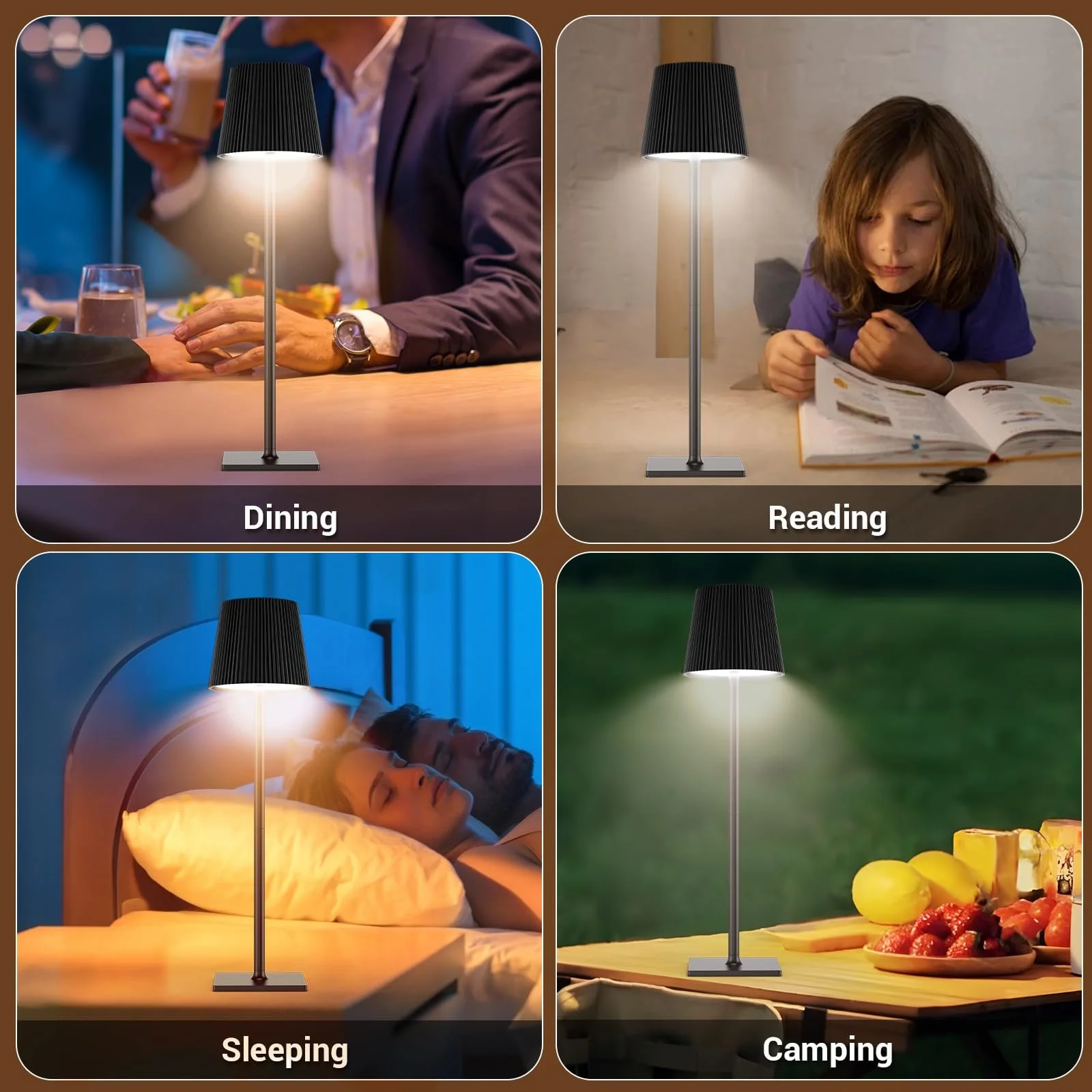 Настільна лампа LED Wireless Battery Bottle Cap Акумуляторна 3 колірні температури IP54, фото №9