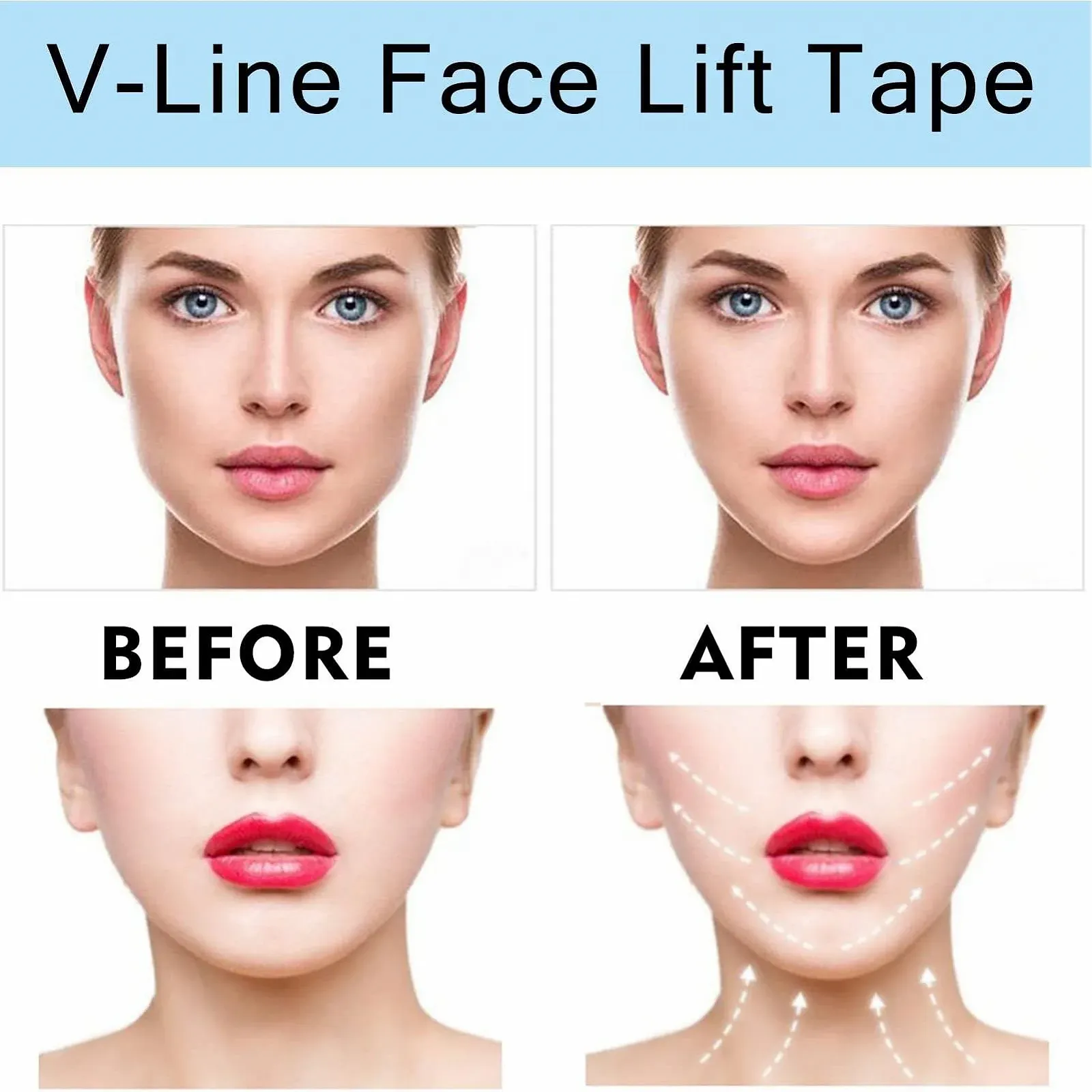 Стрічка для підтяжки обличчя A/R Водонепроникна стрічка для підтяжки обличчя, фото №5