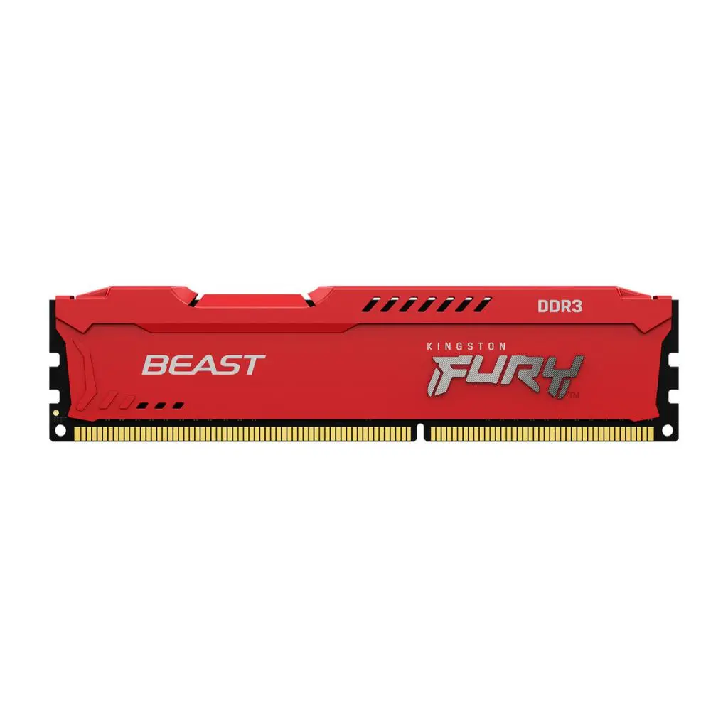 Модуль пам'яті для комп'ютера DDR3 8GB 2x4GB 1600 MHz Fury Beast Red Kingston ex HyperX (KF316C10BRK2/8), фото №2 Модуль пам'яті для комп'ютера DDR3 8GB 2x4GB 1600 MHz Fury Beast Red Kingston ex HyperX (KF316C10BRK2/8), фото №2