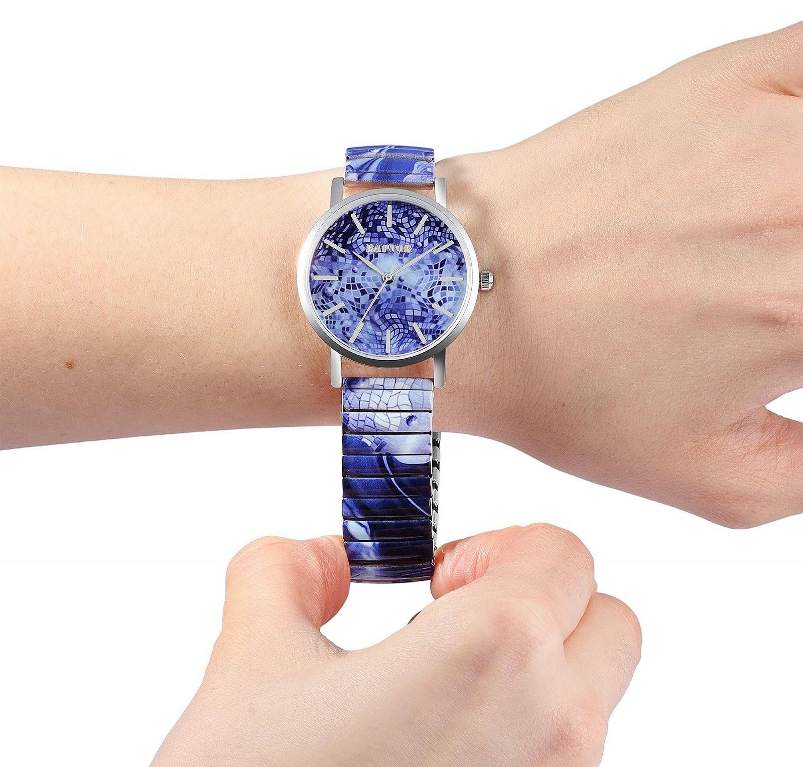 Женские часы Кварцевые Аналоговые Raptor Colourful Edition RA10205 Синий, фото №5