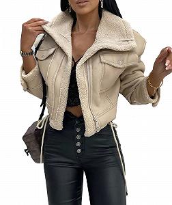 Купити Куртка HAHAEMMA Жіноча зі штучної овчини, на шерпній підкладці - Фото 1 Куртка HAHAEMMA Жіноча зі штучної овчини, на шерпній підкладці - Фото 1