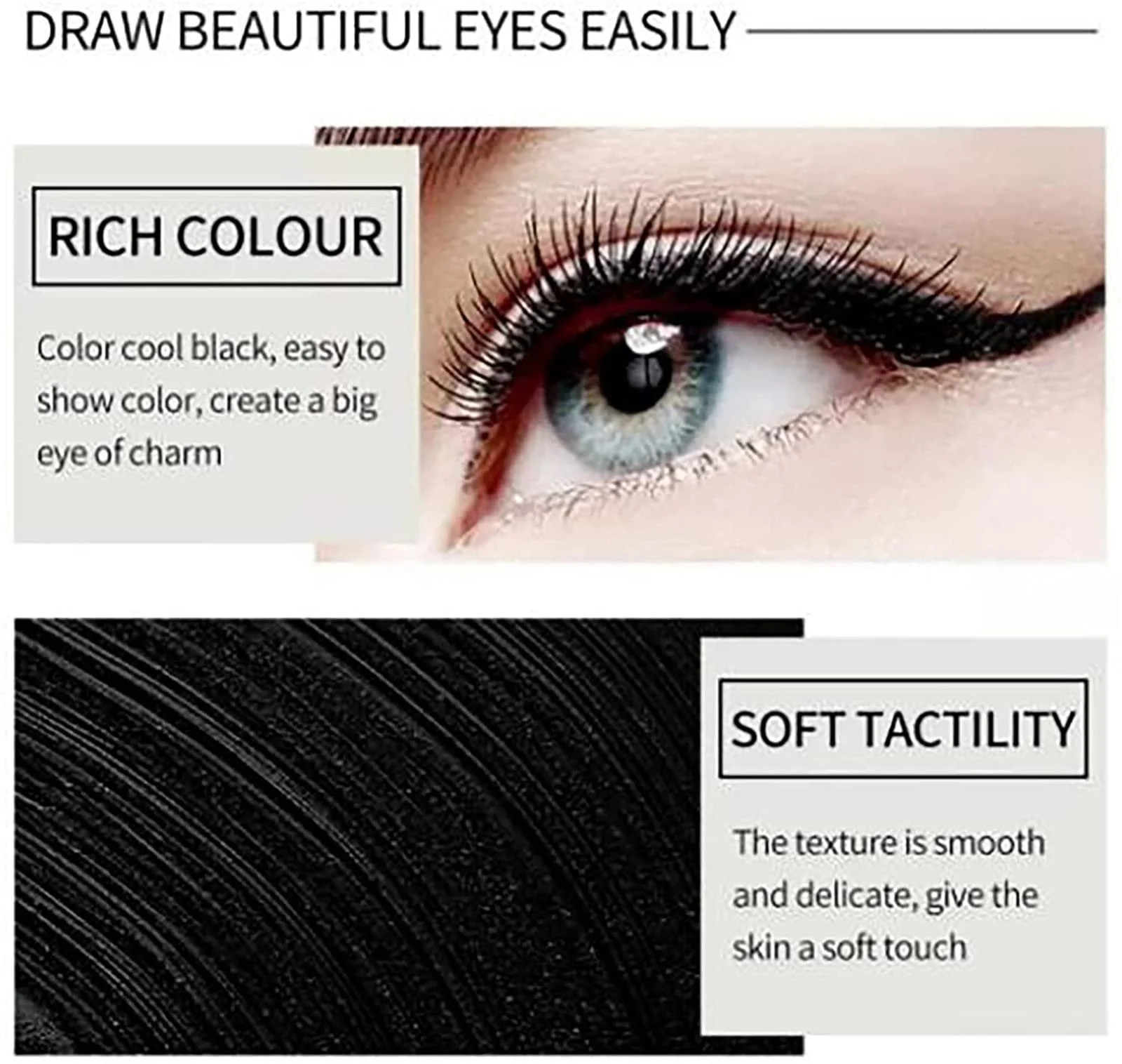 Олівець для очей Matte Quick-Dry, Ultra Black Gel Eyeliner, Водостійкий, стійка до розмазування, фото №6 Олівець для очей Matte Quick-Dry, Ultra Black Gel Eyeliner, Водостійкий, стійка до розмазування, фото №6