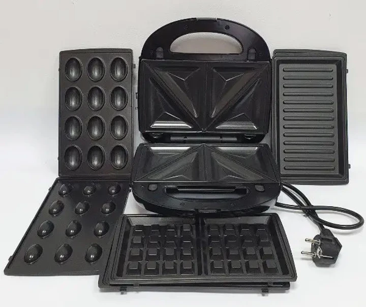 Электрогриль мультимейкер Rainberg RB-5408 4в1 орещница бутербродница бельгийская вафля гриль 2200 Вт, фото №6 Электрогриль мультимейкер Rainberg RB-5408 4в1 орещница бутербродница бельгийская вафля гриль 2200 Вт, фото №6