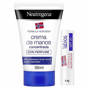Крем для рук Neutrogena F\[o00f3]rmula Noruega Концентрований 50 мл + Захисний бальзам для губ SPF 20, 4.8 г - Фото 1