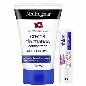 Крем для рук Neutrogena F\[o00f3]rmula Noruega Концентрированный 50 мл + Защитный бальзам для губ SPF 20, 4.8 г - Фото 1