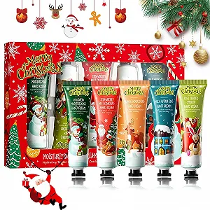 Набор кремов для рук 5 шт. Рождественский - для очень сухой потрескавшейся кожи рук и ног - Фото 1