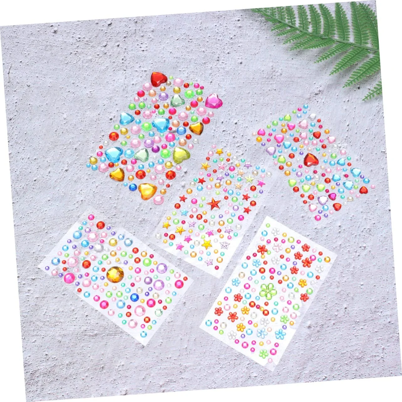 5 листов акриловых наклеек со стразами хрустальные наклейки для мобильного телефона, игрушек, разные стили для украшения взрослых и детей, фото №6