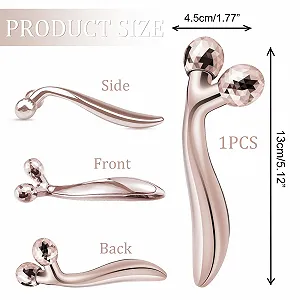 Масажер для обличчя 3D Irikdescia, ролик для обличчя з обертанням на 360° synthetic.ua - Фото 1