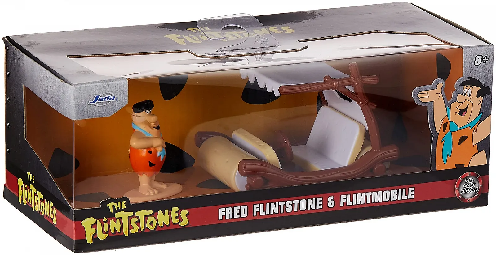 Автомобіль Jada Los Picapiedra Family Flint The Flintstones 1:32 різнокольоровий, фото №5