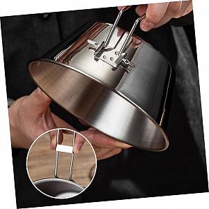 Миска Toddmomy 9 шт. для кемпинга, посуда для улицы, чашка, стаканы для воды, аксессуары для кемпинга, практичная миска для макколли, чаша для воды, ручка из нержавеющей стали, бокал для вина Sheila synthetic.ua - Фото 1