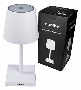 Настільна лампа abathe Classic LED Акумуляторна Бездротова Димувальна 26 см IP54 - Фото 1