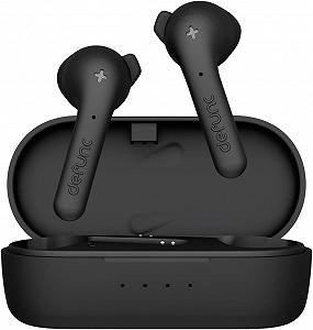 Наушники Defunc True Wireless Earbuds True Basic IPX4 Водонепроницаемые Внутриканальные Наушники 5.0 Bluetooth Стерео Наушники Встроенный Микрофон, Долгое Время Воспроизведения и Зарядный Чехол Черный - Фото 1