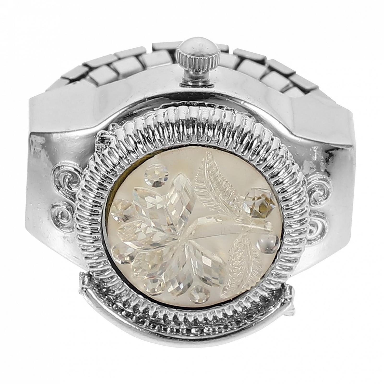 Кільце-годинник OATIPHO для жінок, білий, фото №1