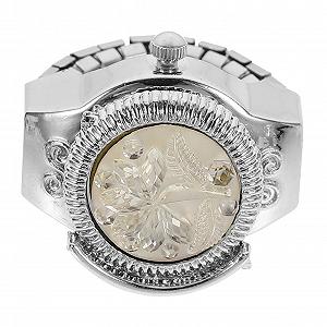 Кольцо-часы OATIPHO для женщин, наручные часы, карманные часы, женские часы, часы на палец для пар, наручные часы, мужские модные часы, декоративные часы, цинковый сплав, белый - Фото 1