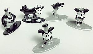 Фигурки Jada Toys Disney Nano Metalfigs Diecast Mini, набор 5 штук, 90-летие Микки, 4 см - Фото 1